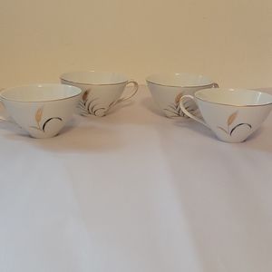4 Eternal Harvest Tea Cups